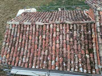 Dépose d'une vieille charpente a amerens - Gaillac 