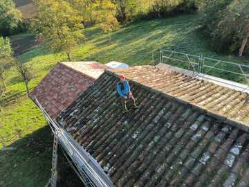 Réfection de charpente et couverture en tuiles médianes - Gaillac 