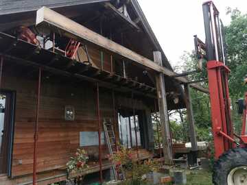 Remplacement poteaux sur terrasse bois à Cadalen