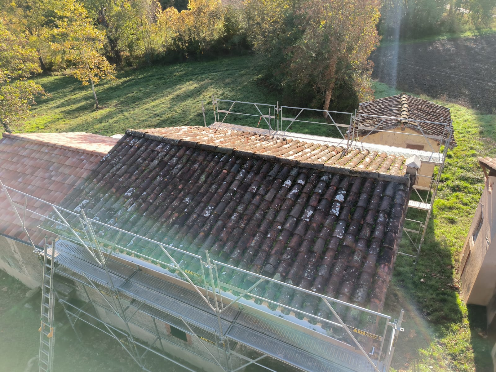 Réfection de charpente et couverture en tuiles médianes - Gaillac