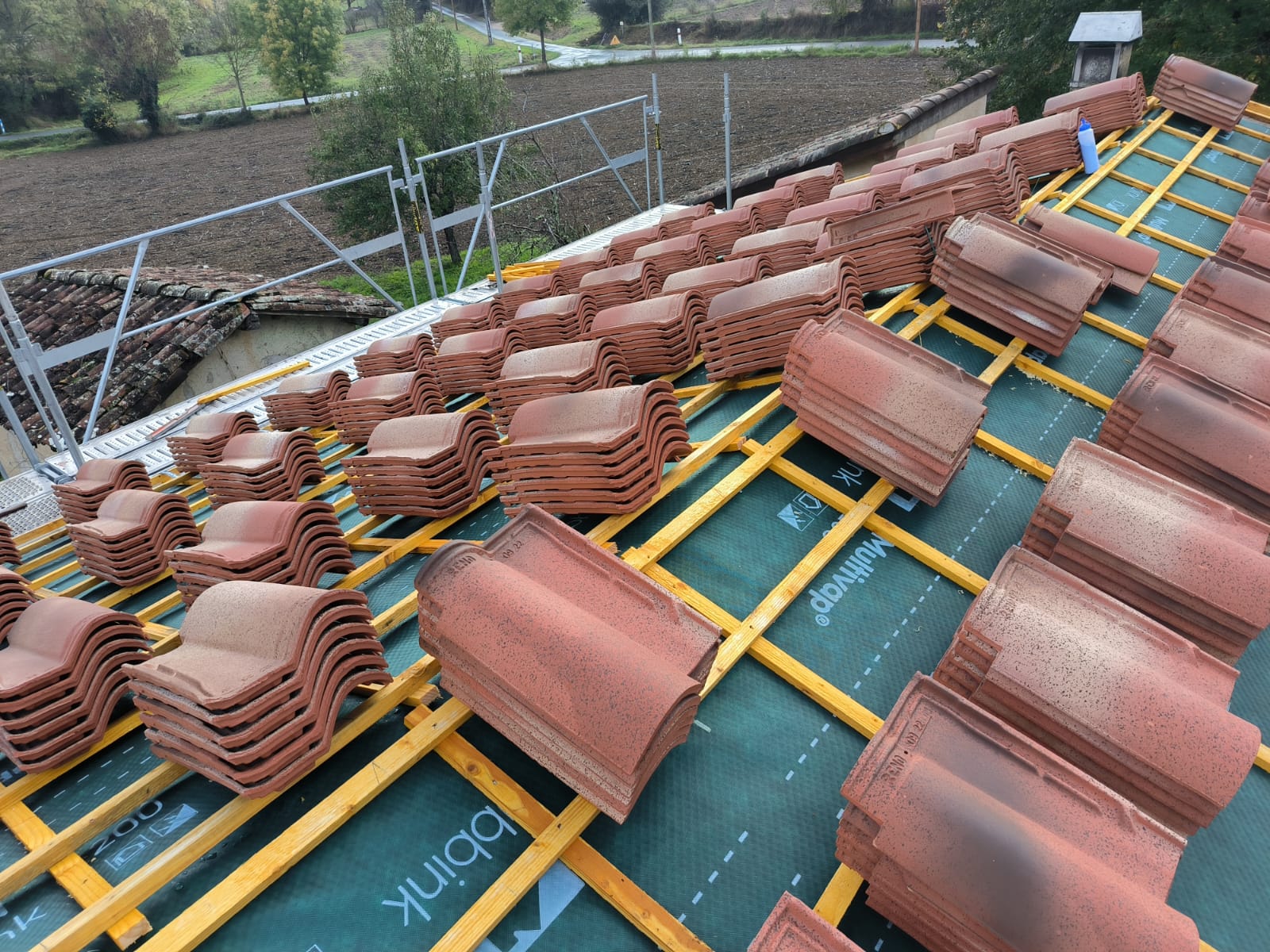 Réfection de charpente et couverture en tuiles médianes - Gaillac