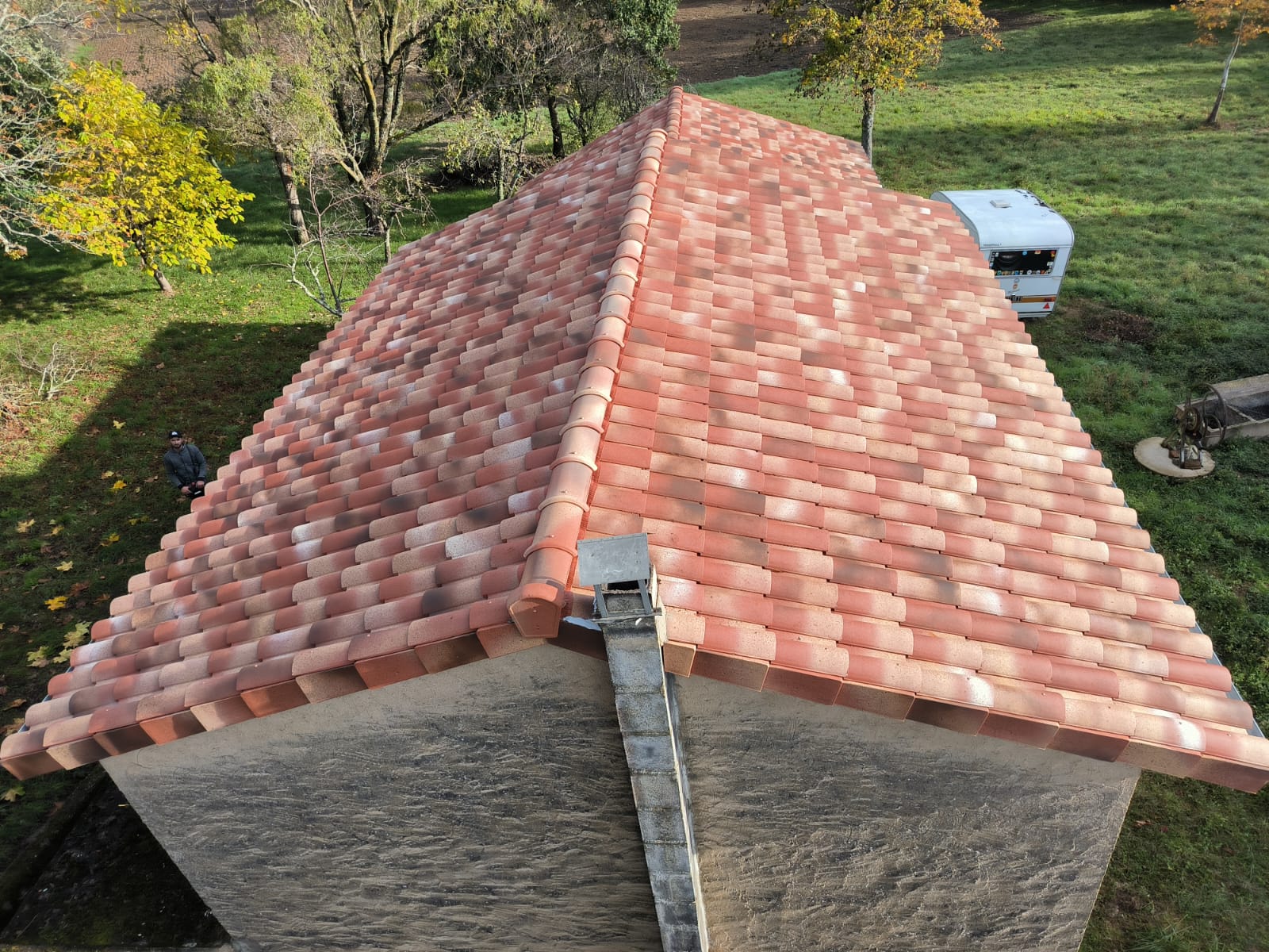 Réfection de charpente et couverture en tuiles médianes - Gaillac