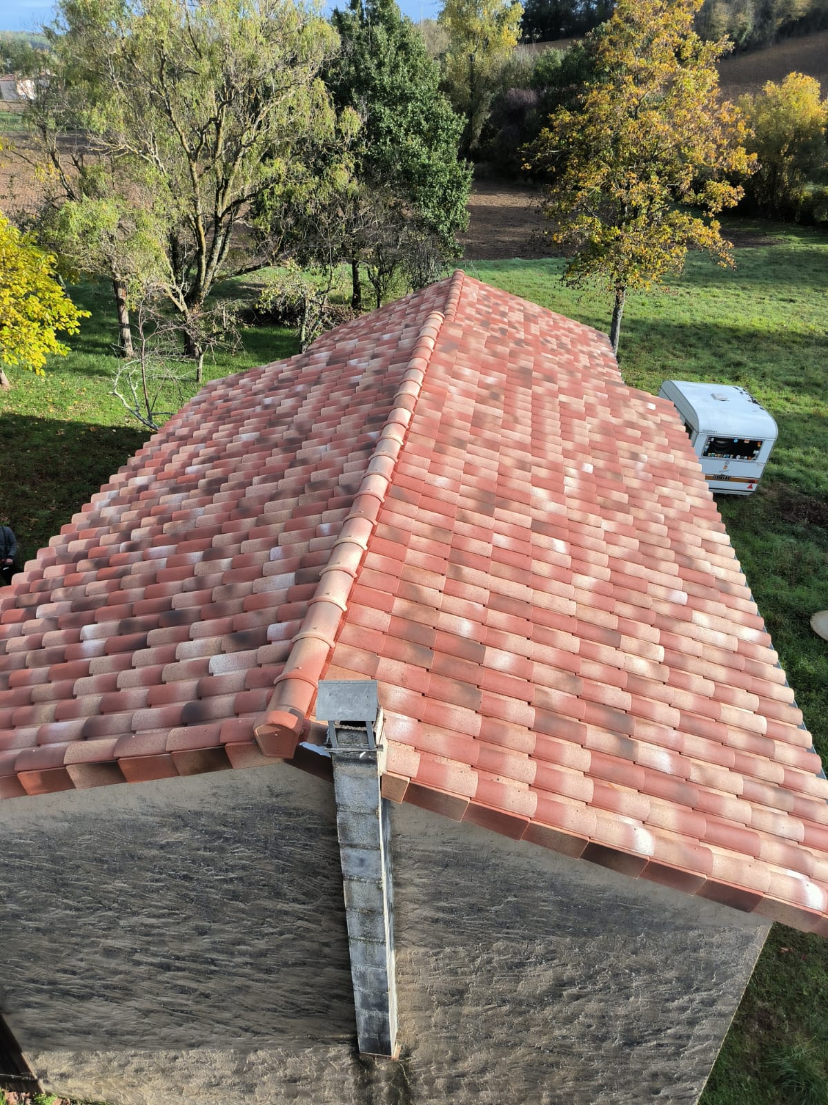 Réfection de charpente et couverture en tuiles médianes - Gaillac